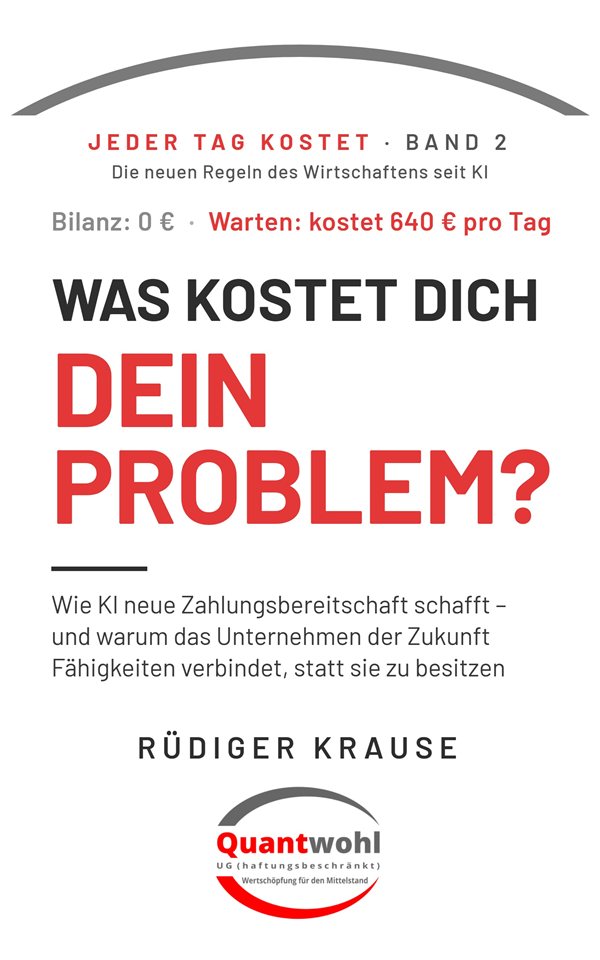 Buchcover: Was kostet dich dein Problem? von Rüdiger Krause